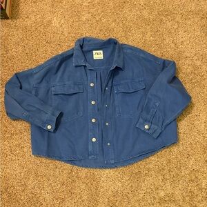 Zara Blue Denim Jacket